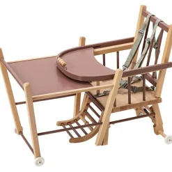 Chaise haute transformable Marcel hybride vieux rose