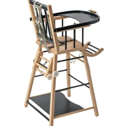 Chaise haute transformable Marcel hybride anthracite