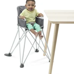 Chaise haute ultra compacte Pop'N Dine Gris