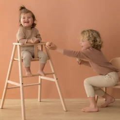 Chaise haute évolutive en bois Growing green 3 en 1