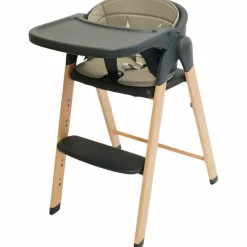 Chaise haute évolutive Grow With Me gris