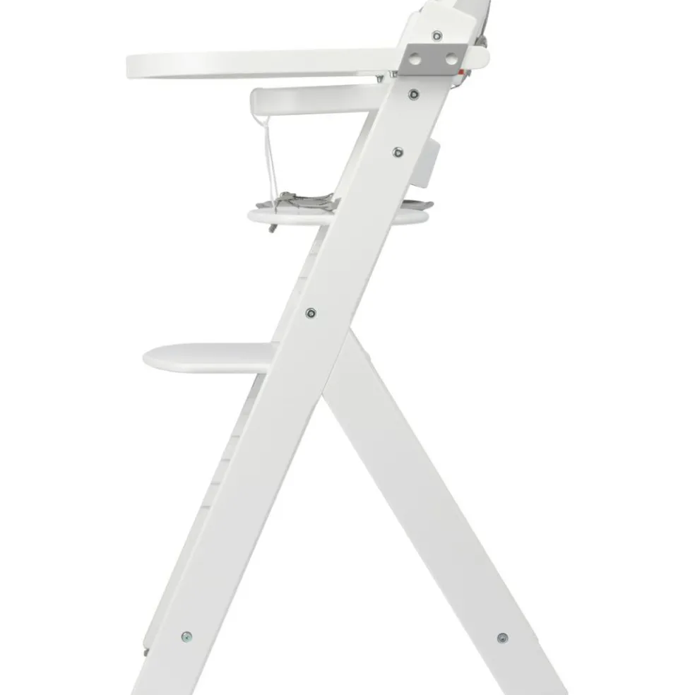 Chaise haute évolutive Timba White avec coussin