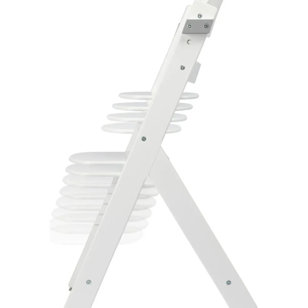Chaise haute évolutive Timba White avec coussin