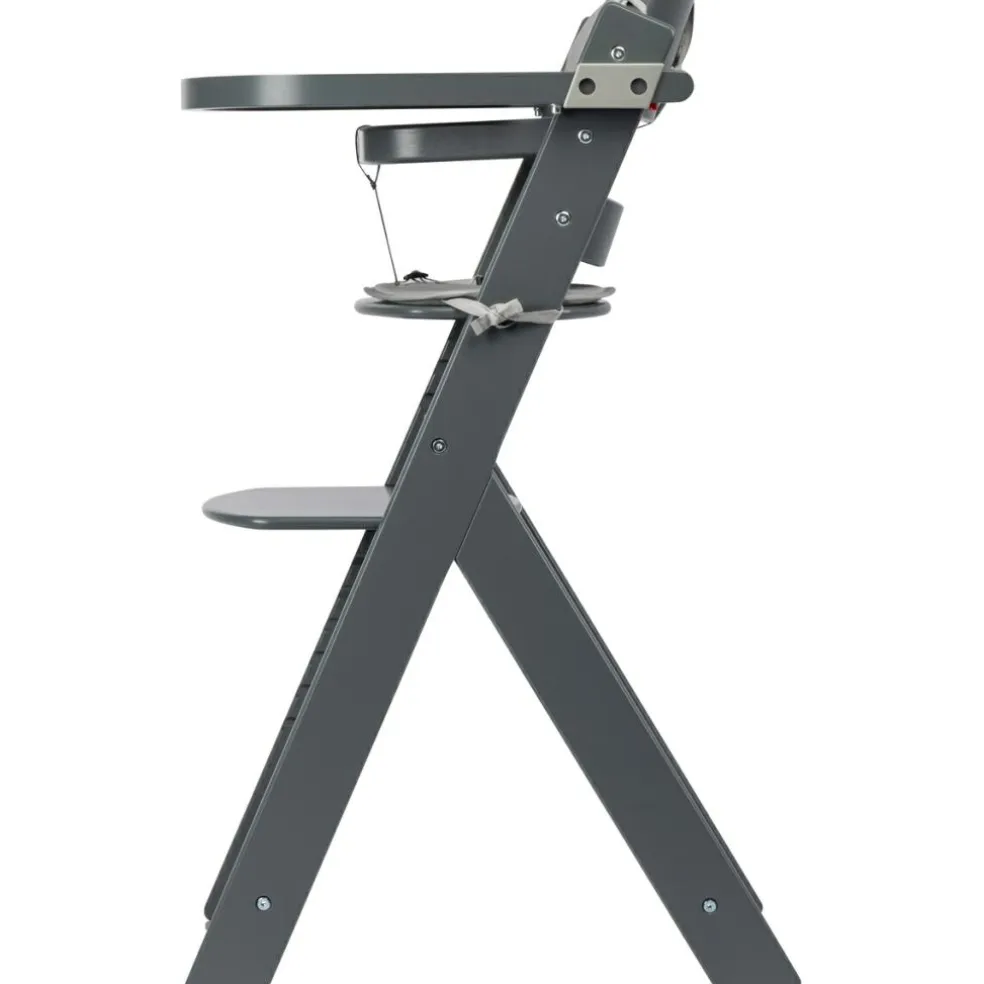 Chaise haute évolutive Timba Gray Mist avec coussin