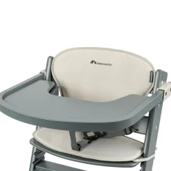 Chaise haute évolutive Timba Gray Mist avec coussin