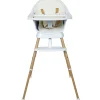 Chaise haute évolutive Ultimo 3 Luxe White-Naturel