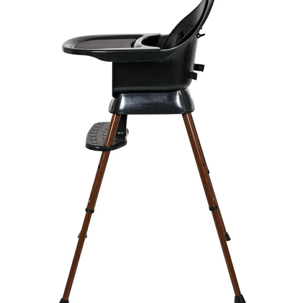 Chaise haute évolutive Ultimo 3 Luxe Black-Walnut