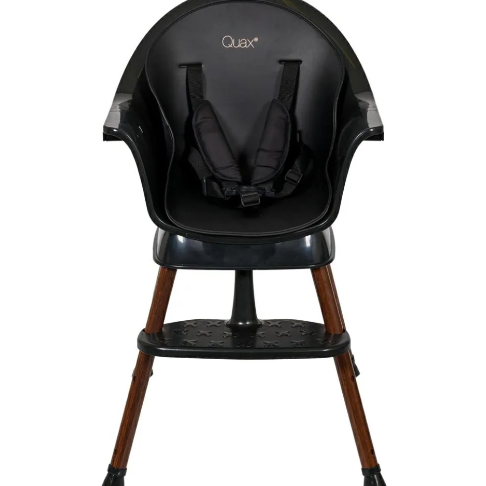 Chaise haute évolutive Ultimo 3 Luxe Black-Walnut