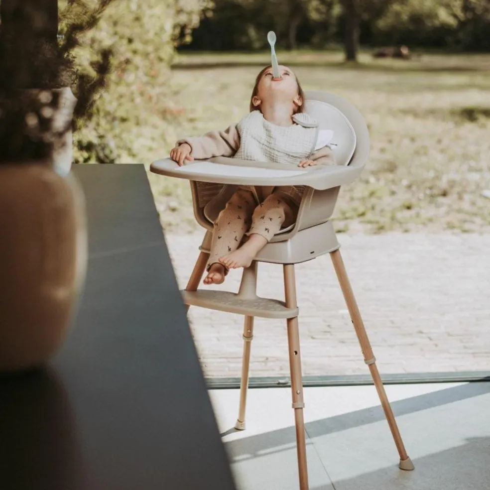 Chaise haute évolutive Ultimo 3 Luxe Argile-Naturel
