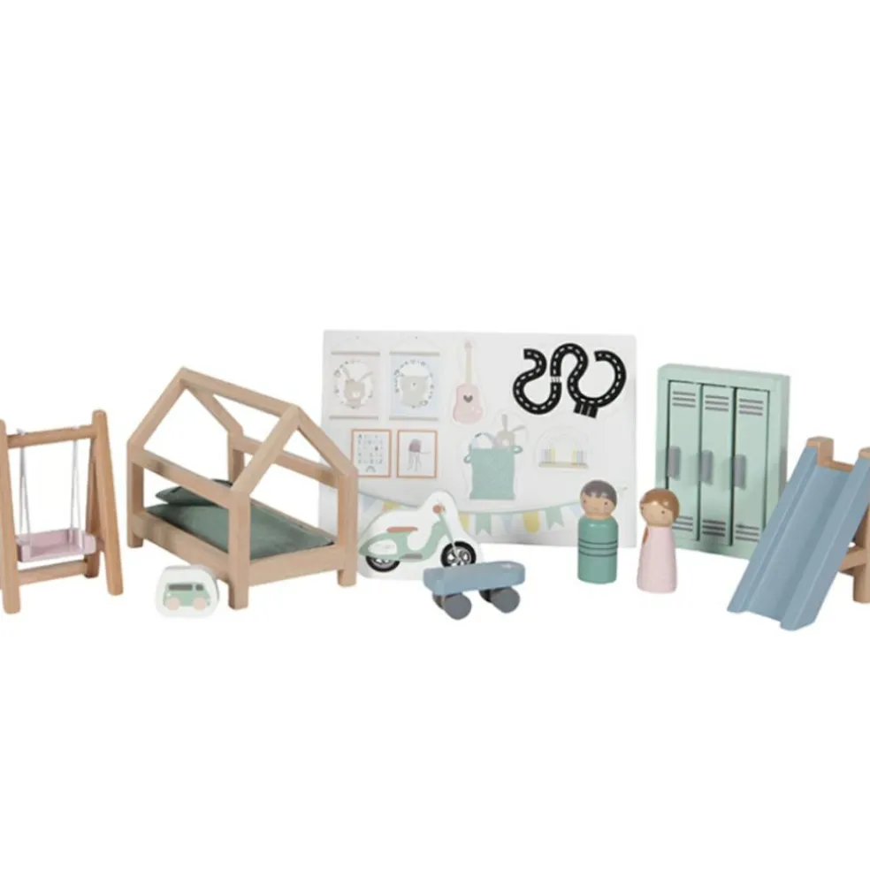 Chambre d'enfant et accessoires en bois
