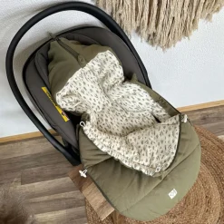 Chancelière bébé jersey Hooded olive green
