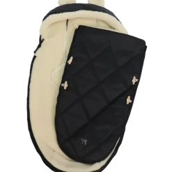 Chancelière capuche souris en laine noir (6-36 mois)