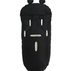 Chancelière capuche souris en laine noir (6-36 mois)