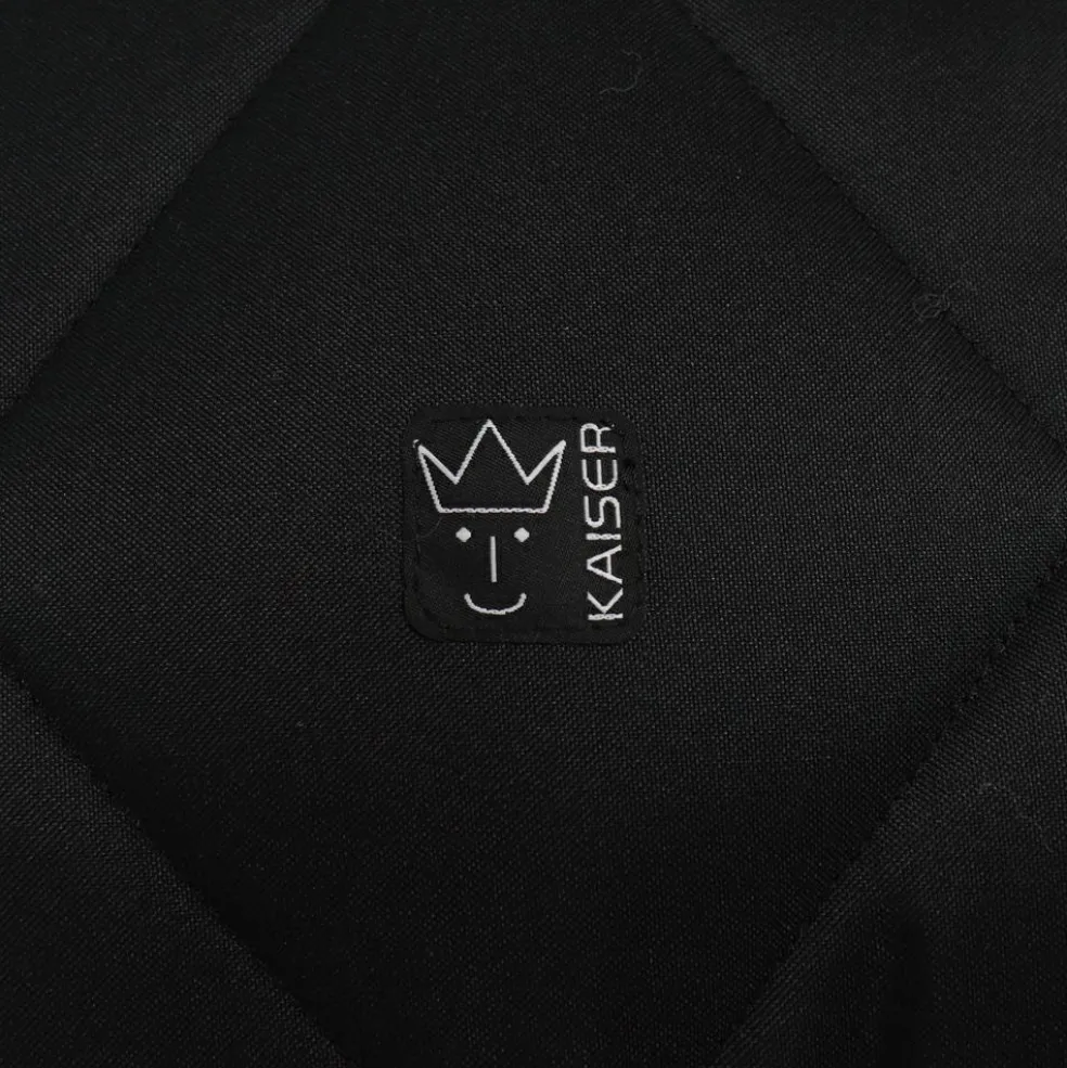 Chancelière capuche souris en laine noir (6-36 mois)