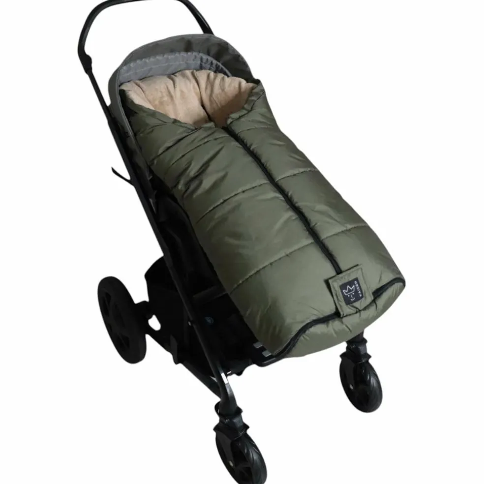 Chancelière thermique pour poussette SANDY kaki et camel