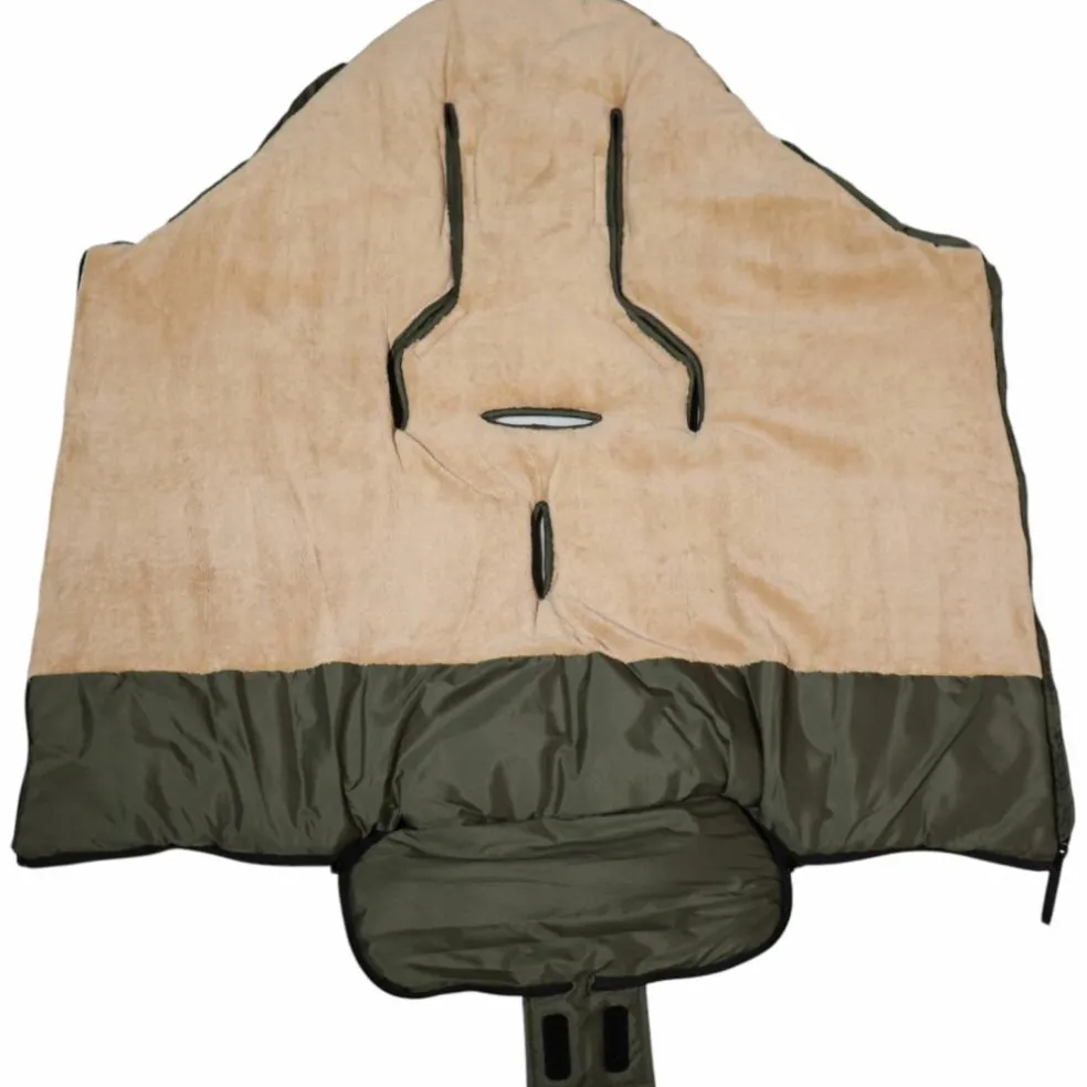 Chancelière thermique pour poussette SANDY kaki et camel