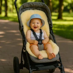 Chancelière thermique pour poussette SHEEP noir et gris