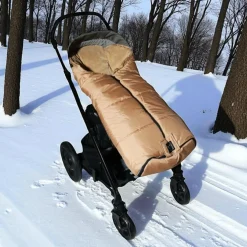 Chancelière thermique pour poussette SANDY sand et camel