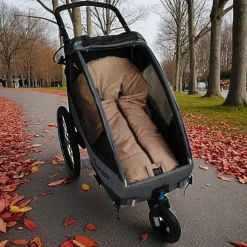 Chancelière thermique pour poussette SANDY sand et camel