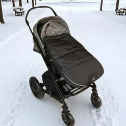 Chancelière thermique pour poussette AKIKO noir et gris