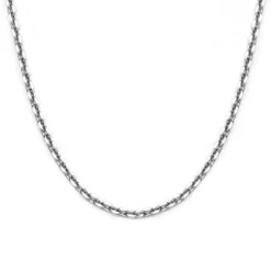 Chaîne forçat 43-45 cm (or blanc 375°)