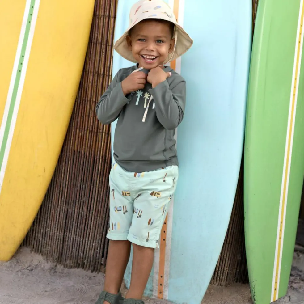 Chapeau anti-UV Planches de surf écru (07-18 mois)