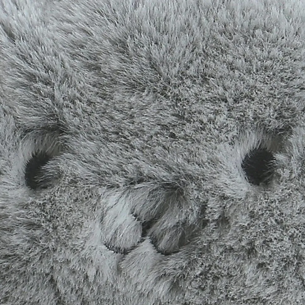 Chapka en groloudoux gris (1-6 mois)