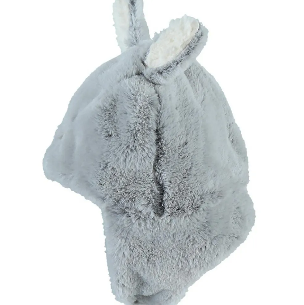 Chapka en groloudoux gris (1-6 mois)