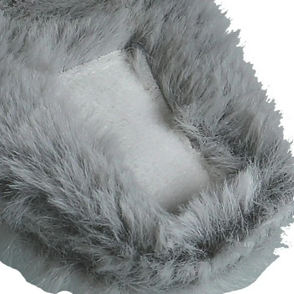 Chapka en groloudoux gris (1-6 mois)