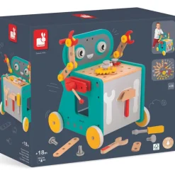 Chariot Brico'kids en bois robot (38 pièces)