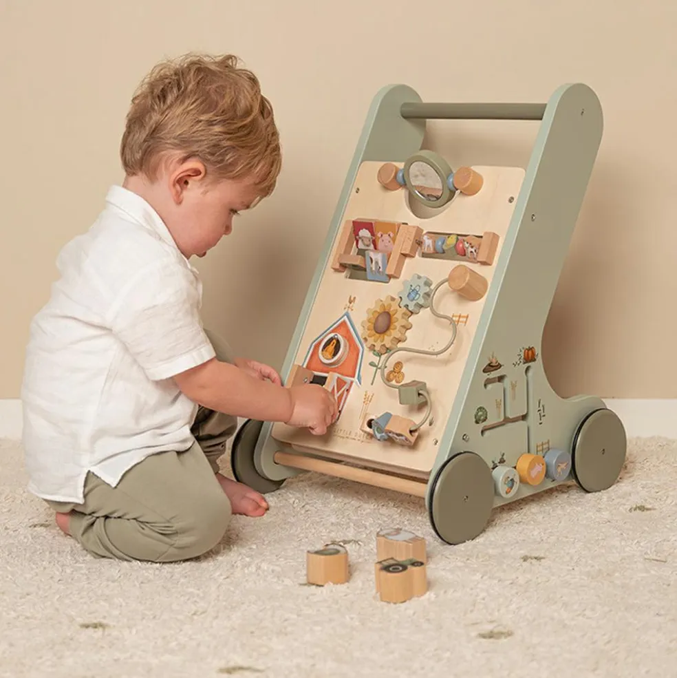 Chariot de marche en bois Little Farm