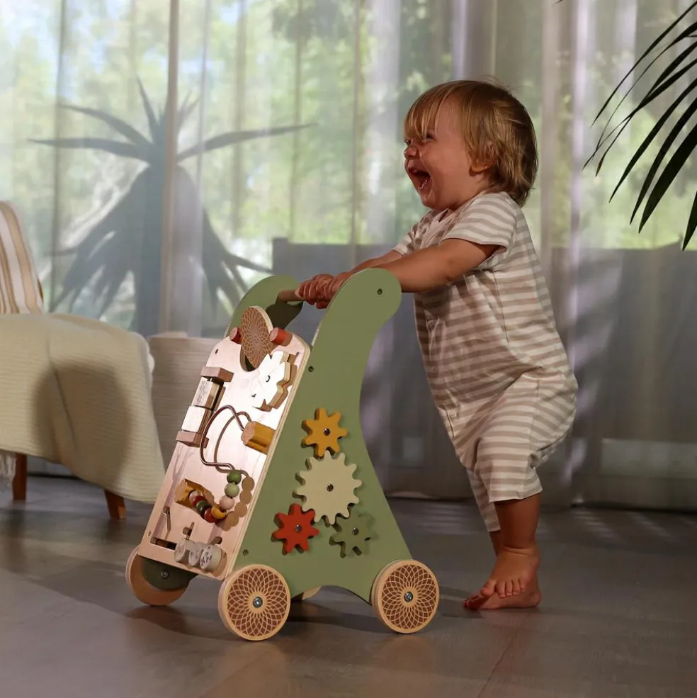 Chariot de marche en bois Boho Chic