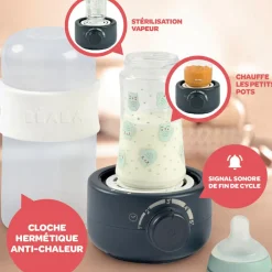 Chauffe-biberon Babymilk second bleu nuit