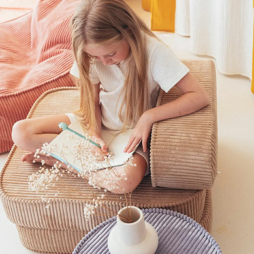 Chauffeuse Brown Sugar velours côtelé