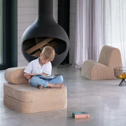 Chauffeuse Brown Sugar velours côtelé