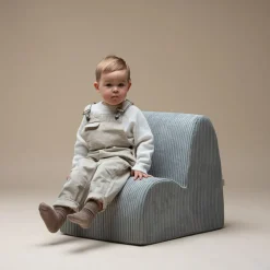 Chauffeuse Cloud Peppermint Green velours côtelé