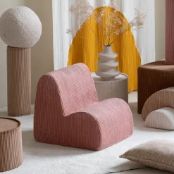 Chauffeuse Cloud Pink Mouse velours côtelé