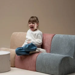 Chauffeuse Cloud Pink Mouse velours côtelé