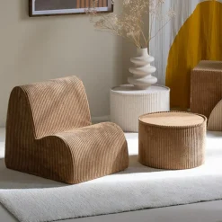 Chauffeuse Cloud Toffee velours côtelé