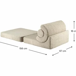 Chauffeuse Flipster Biscuit molletonné