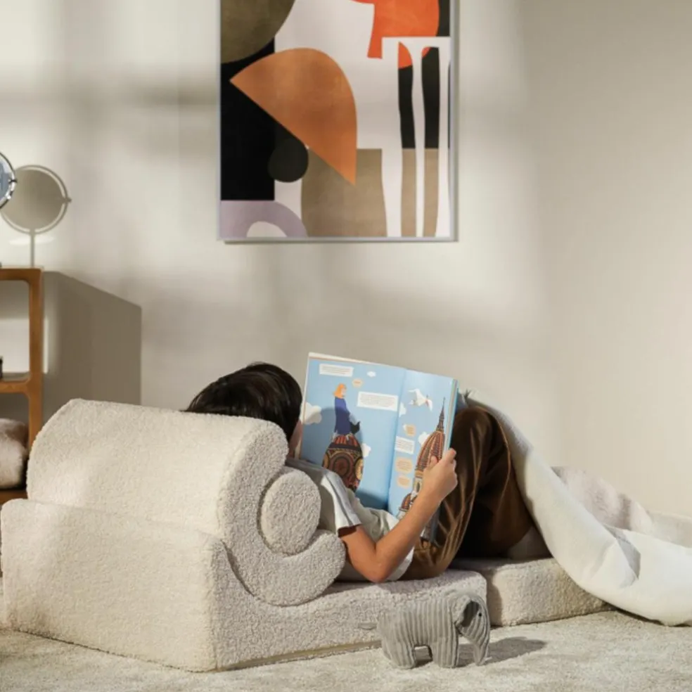 Chauffeuse Flipster Cream White molletonné