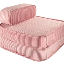 Chauffeuse Pink Mousse velours côtelé