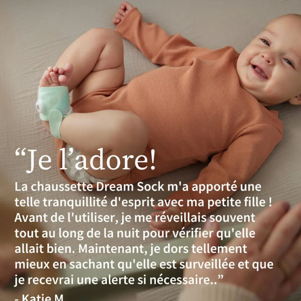 Chaussette connectée Dream Sock mint (0-18 mois)