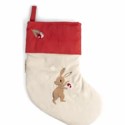 Chaussette de Noël brodée Wonderful Winter Lièvre