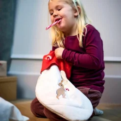 Chaussette de Noël brodée Wonderful Winter Lièvre