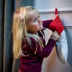 Chaussette de Noël brodée Wonderful Winter Lièvre