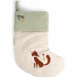 Chaussette de Noël brodée Wonderful Winter Renard