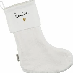 Chaussettes de Noël Gaze Ecru (personnalisable)