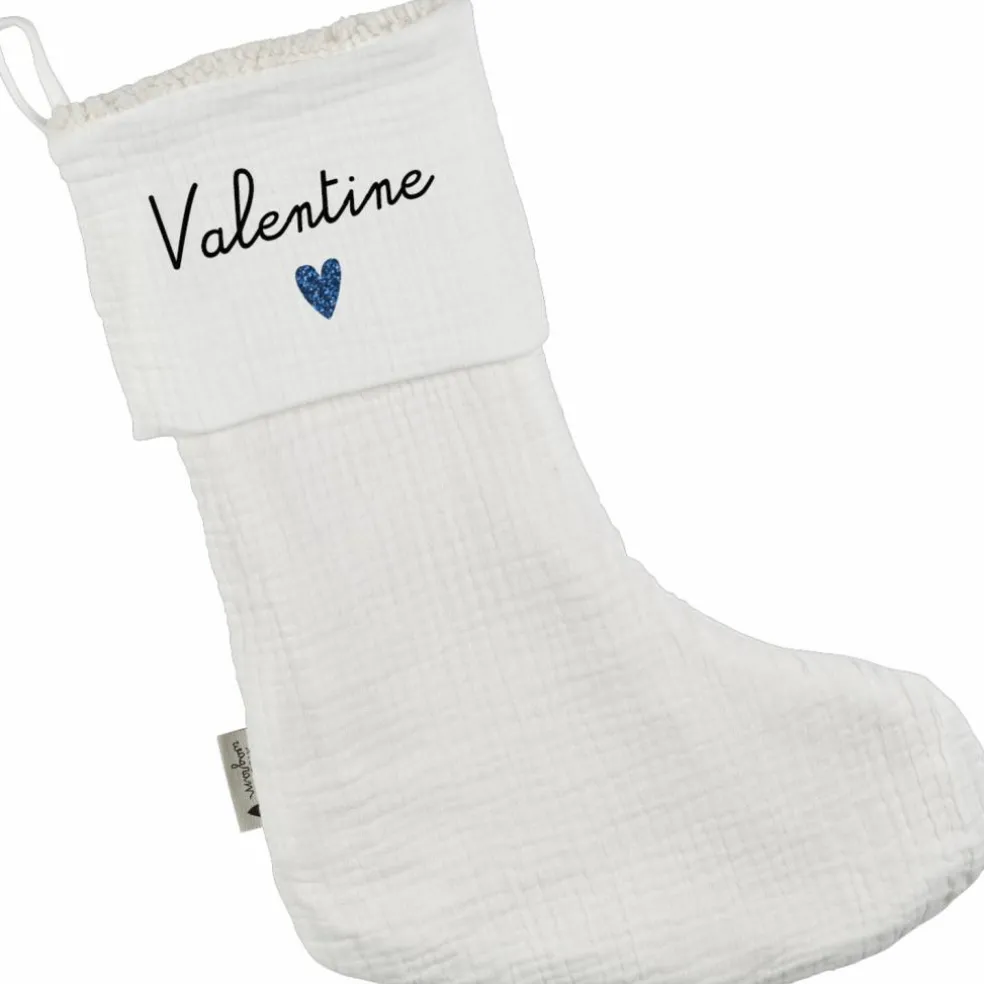 Chaussettes de Noël Gaze Ecru (personnalisable)