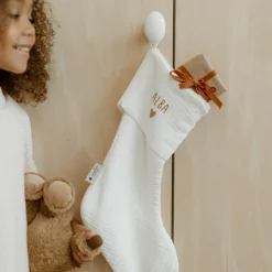 Chaussettes de Noël Gaze Ecru (personnalisable)